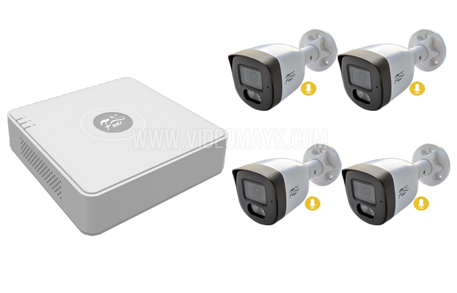 Fox FX-iKIT4.4C + AUDIO Комплект видеонаблюдения