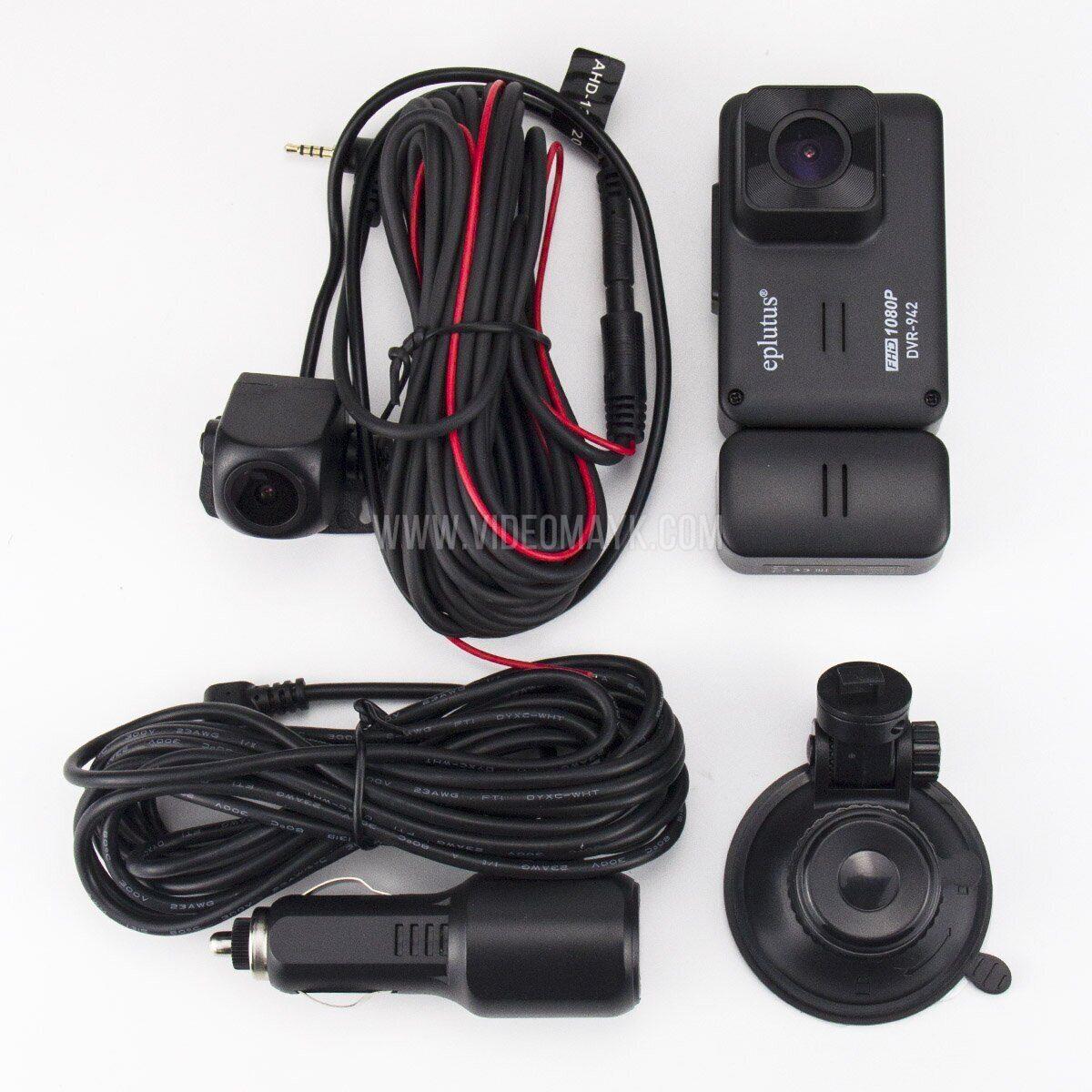 Автомобильный видеорегистратор Eplutus DVR-942 / 3 камеры