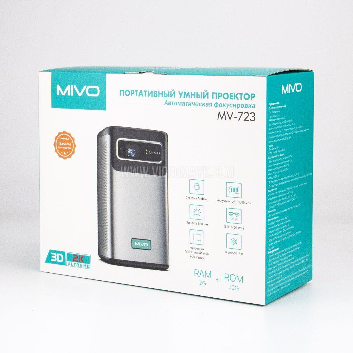 Портативный умный проектор Mivo MV-723 /2+32Gb / 2K